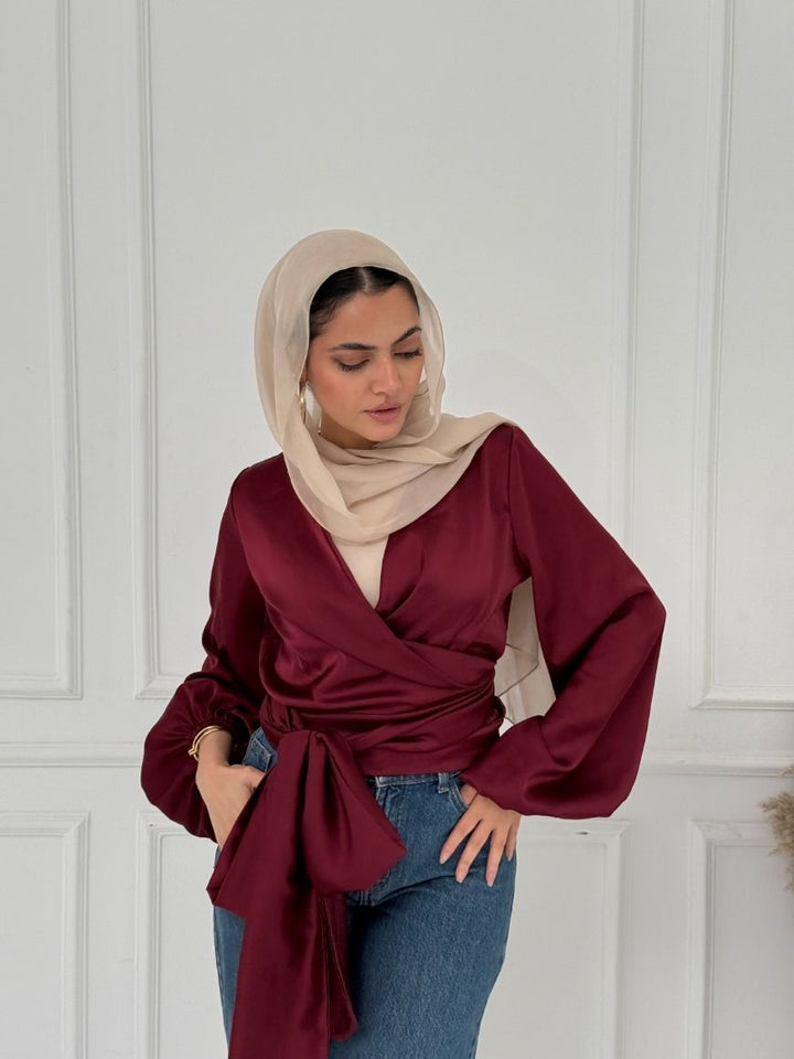 WRAPPED BLOUSE