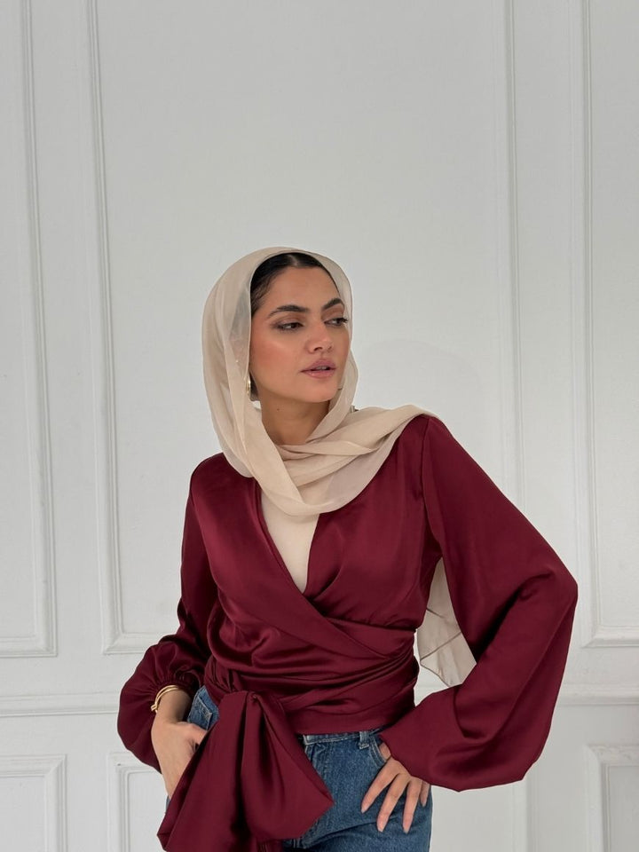 WRAPPED BLOUSE