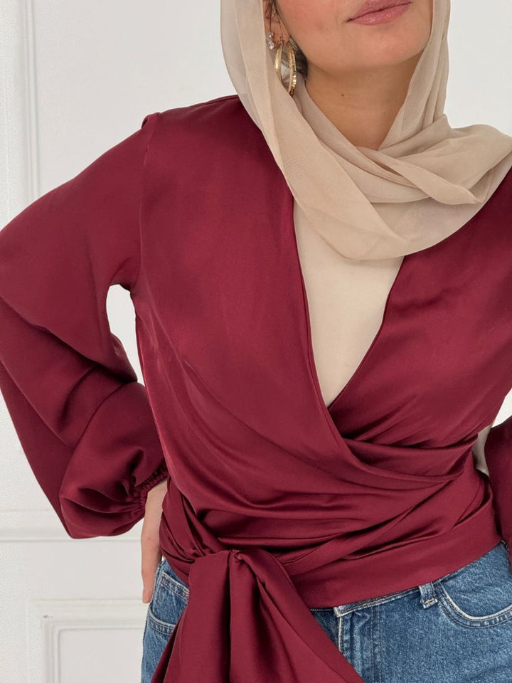 WRAPPED BLOUSE