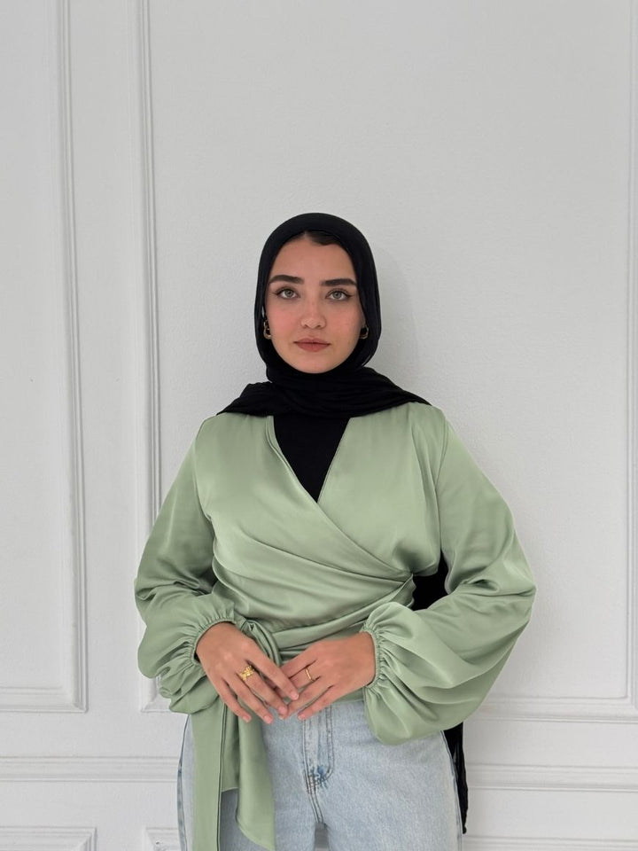 WRAPPED BLOUSE