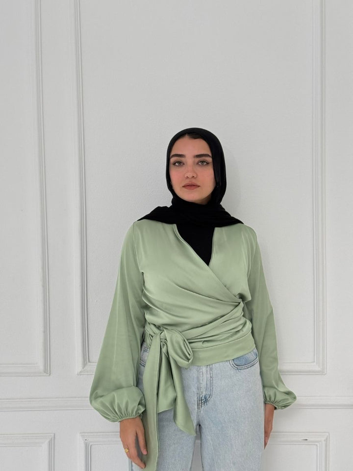 WRAPPED BLOUSE