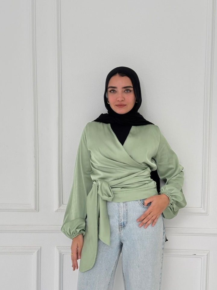 WRAPPED BLOUSE