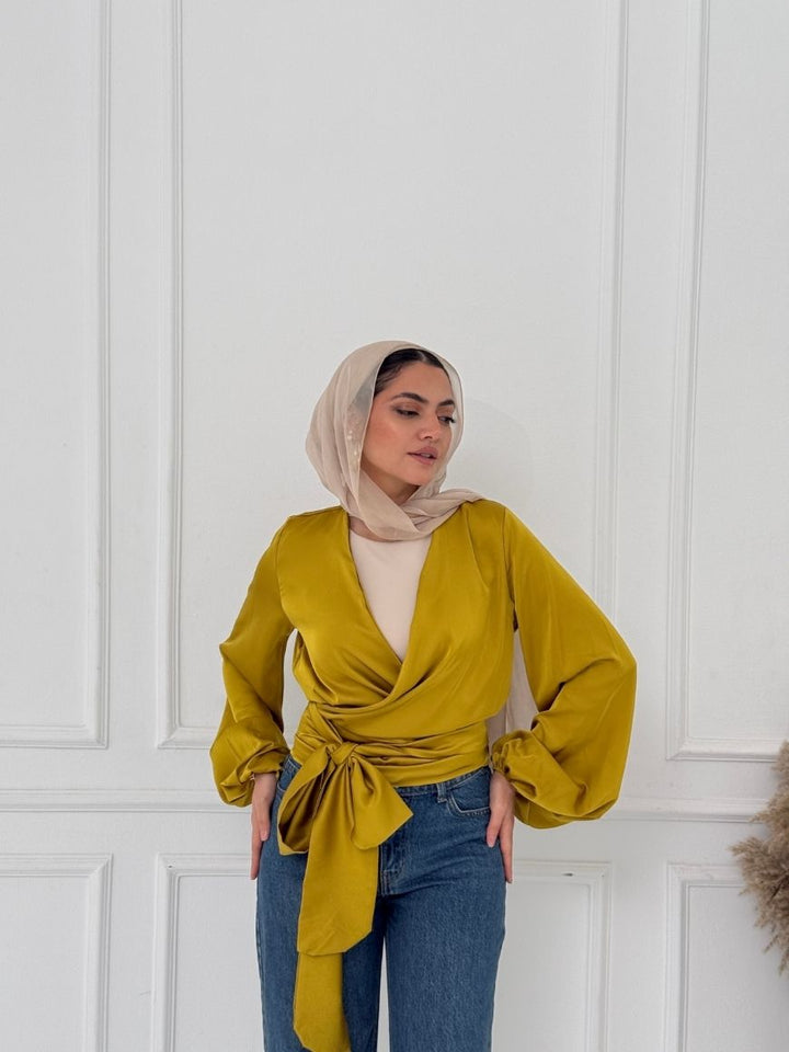 WRAPPED BLOUSE