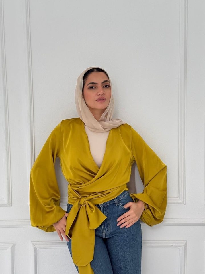 WRAPPED BLOUSE
