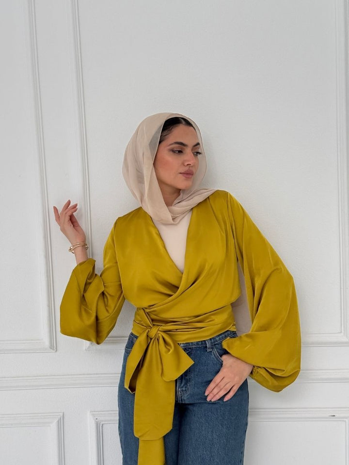 WRAPPED BLOUSE