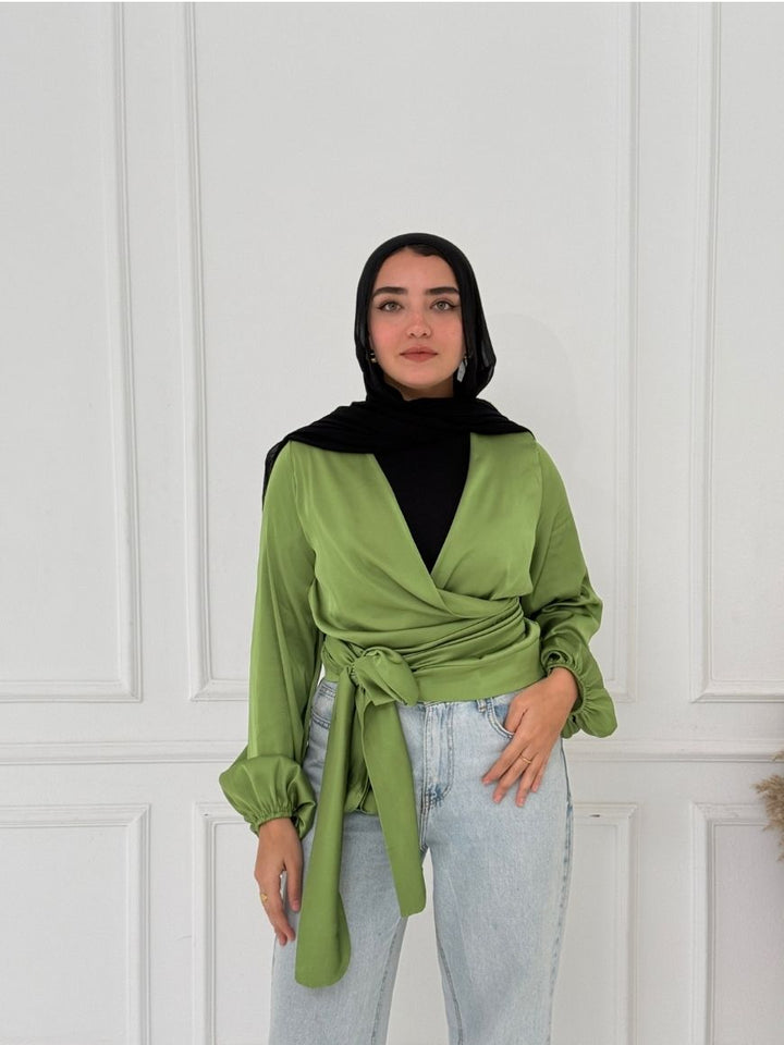 WRAPPED BLOUSE