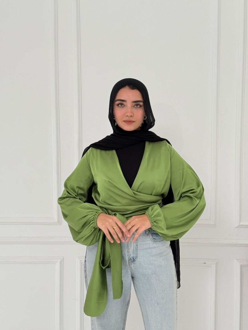 WRAPPED BLOUSE