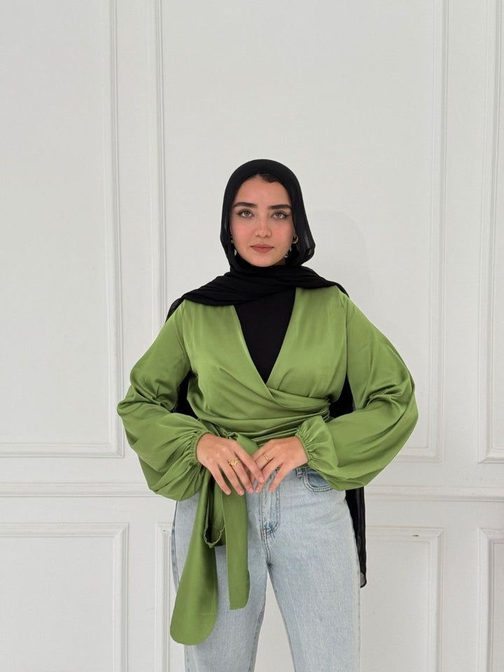 WRAPPED BLOUSE