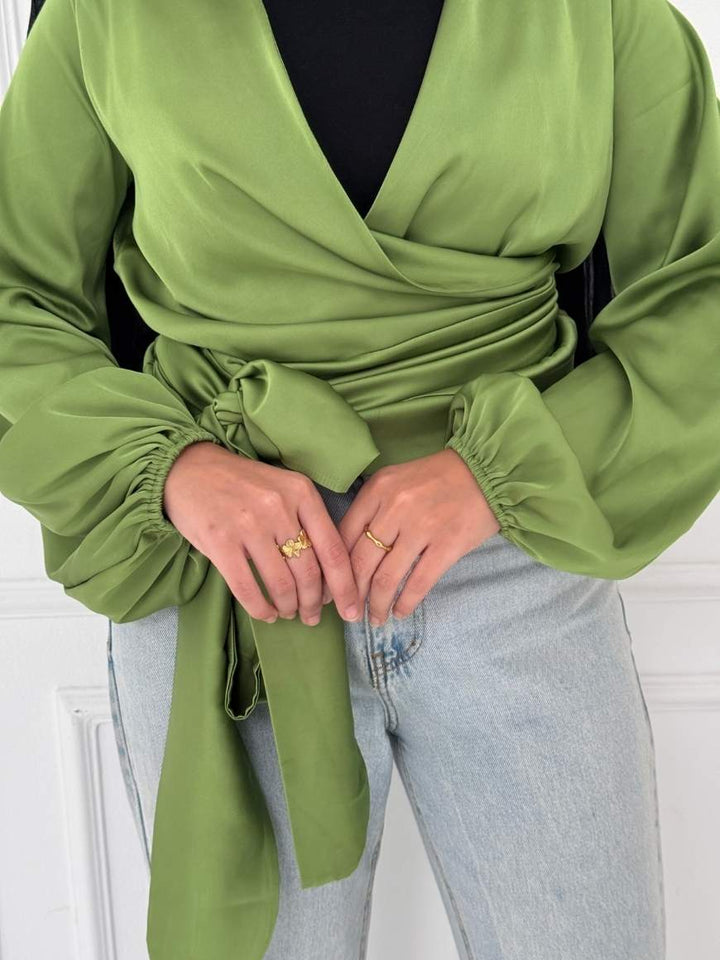 WRAPPED BLOUSE