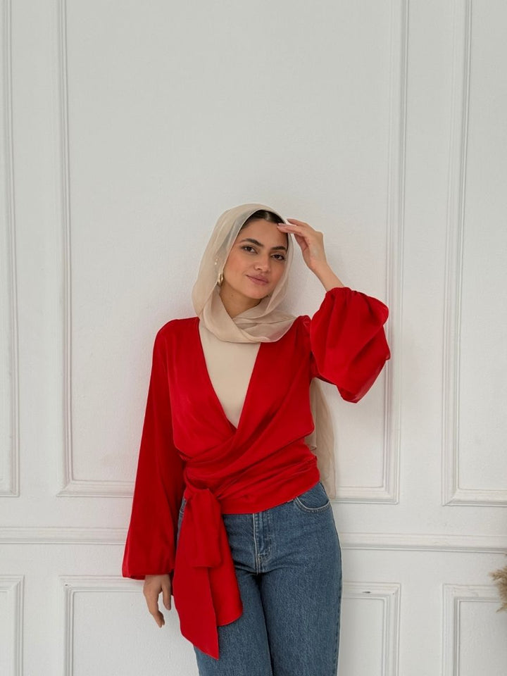 WRAPPED BLOUSE