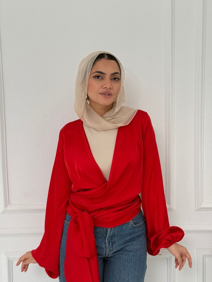 WRAPPED BLOUSE