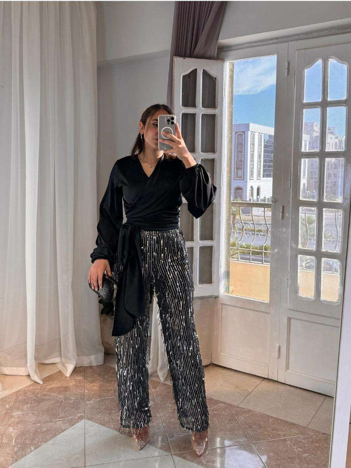 WRAPPED BLOUSE