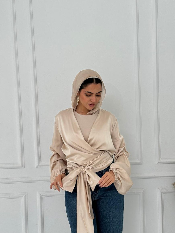 WRAPPED BLOUSE