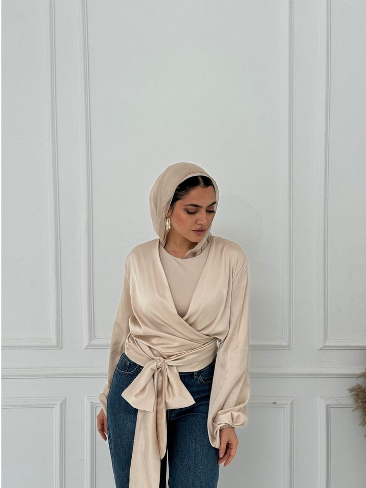 WRAPPED BLOUSE