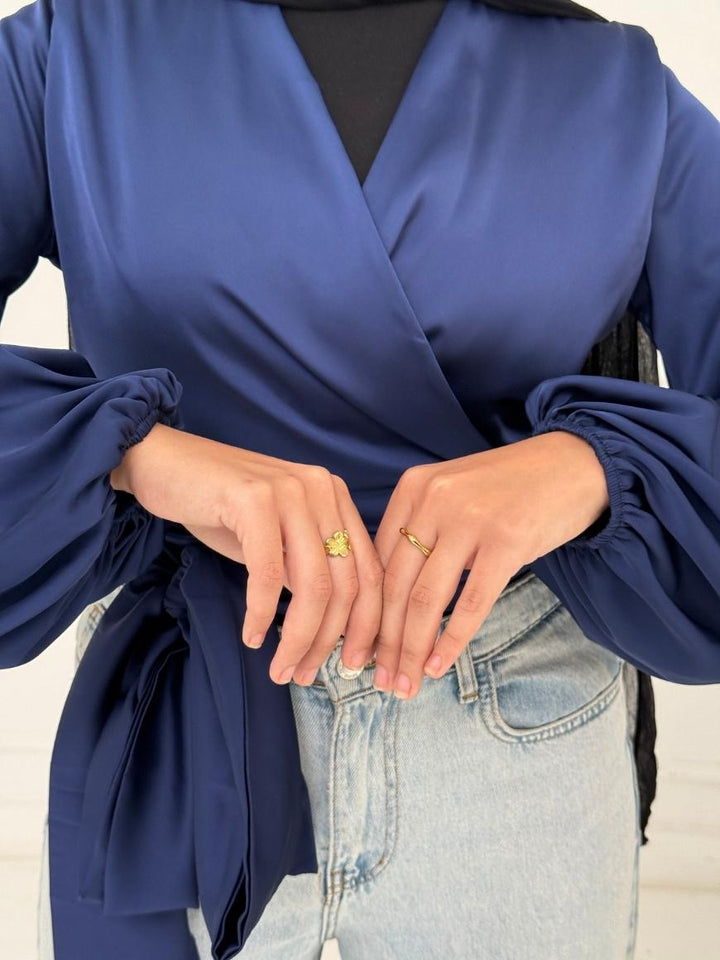 WRAPPED BLOUSE