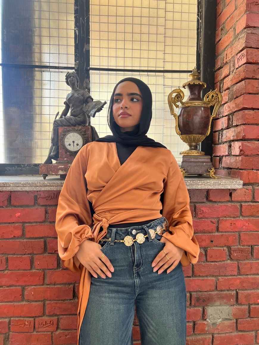 WRAPPED BLOUSE