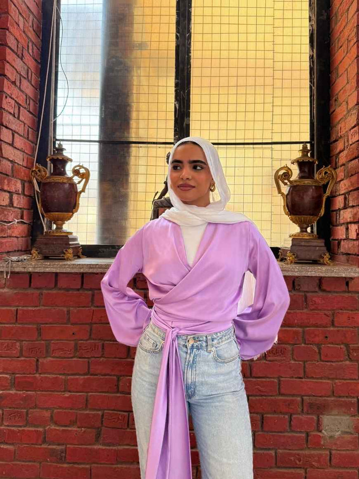 WRAPPED BLOUSE
