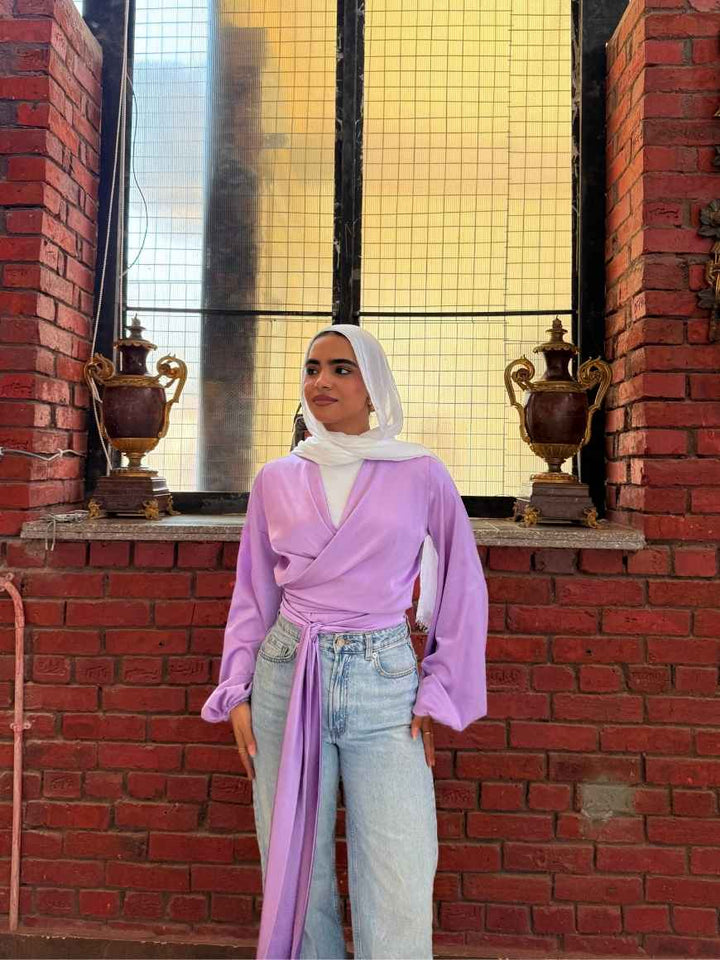 WRAPPED BLOUSE