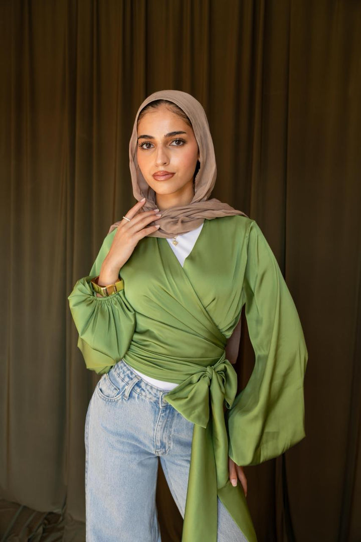 WRAPPED BLOUSE