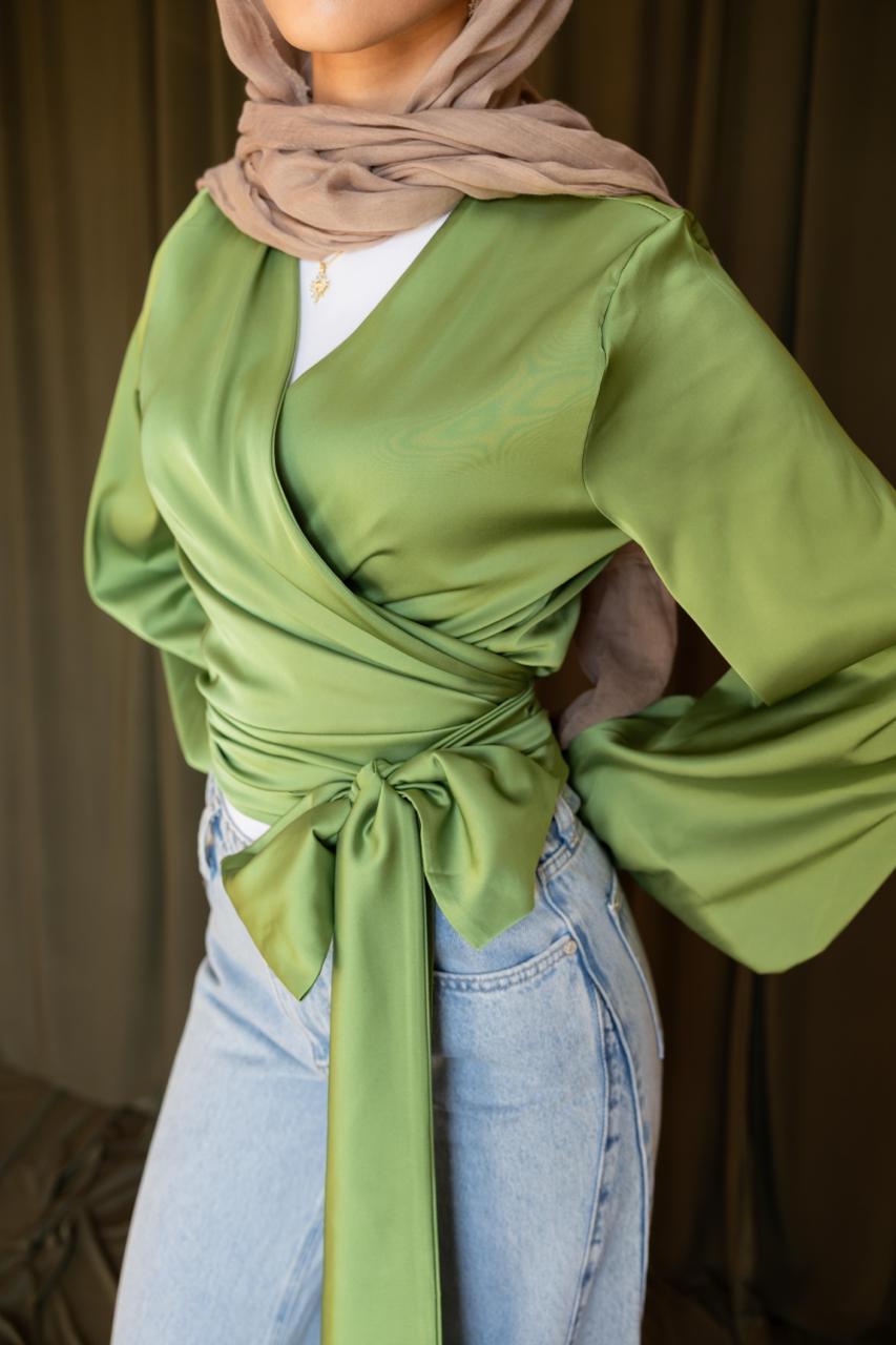 WRAPPED BLOUSE