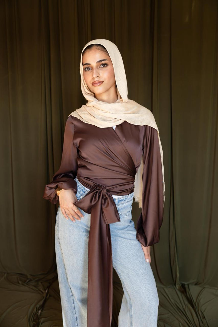 WRAPPED BLOUSE