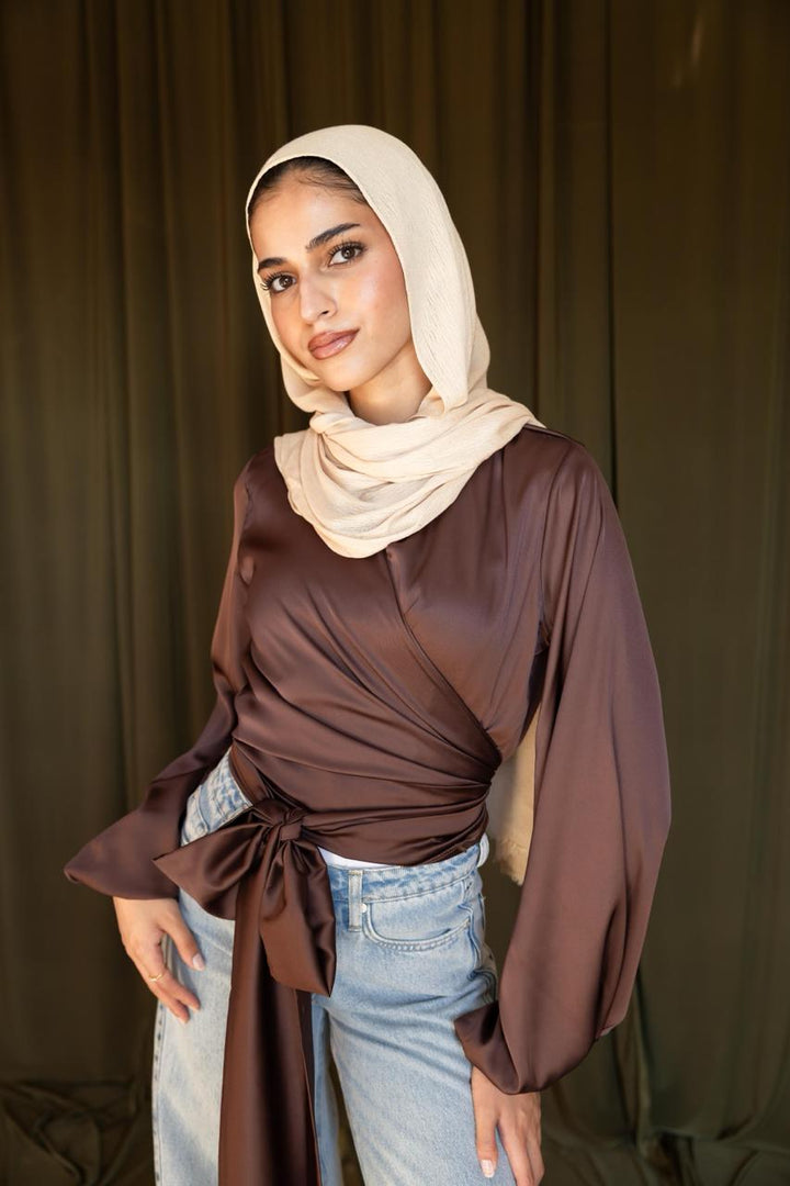 WRAPPED BLOUSE